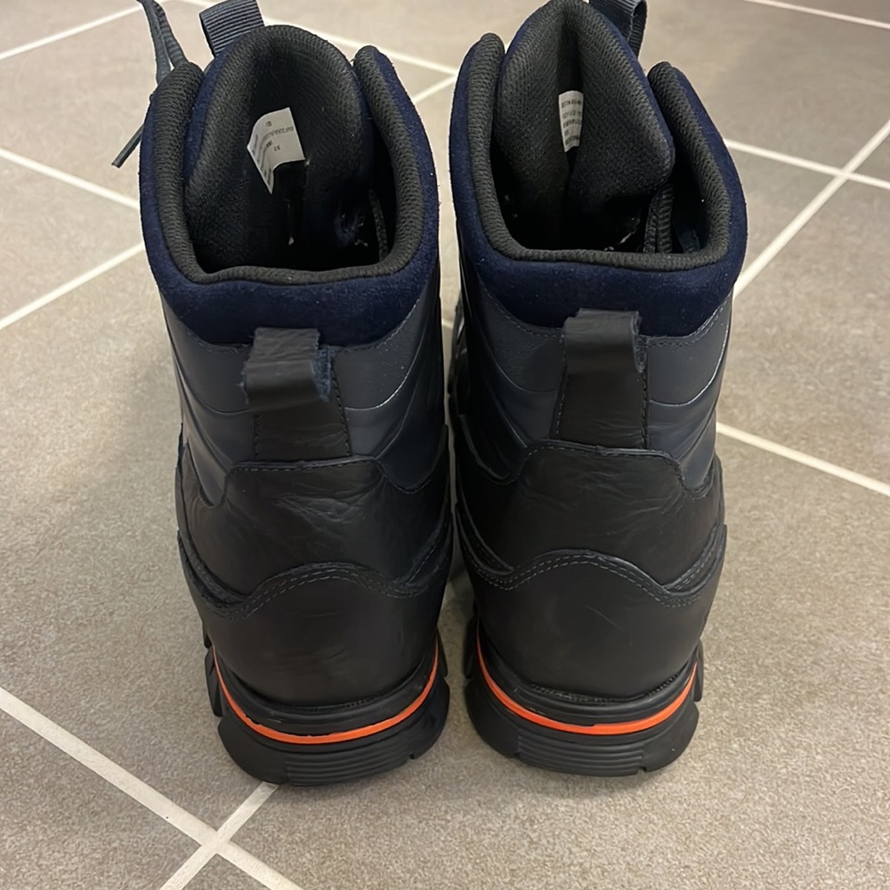 Polo Ralph Lauren Delton Winter Boots navy blue orange Mens Size 12 - Picture 8 of 15